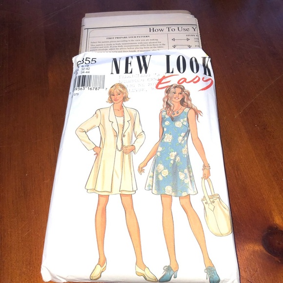 New Look 6355 Easy Sewing Pattern for Dress and Coat- free shipping - Picture 1 of 6
